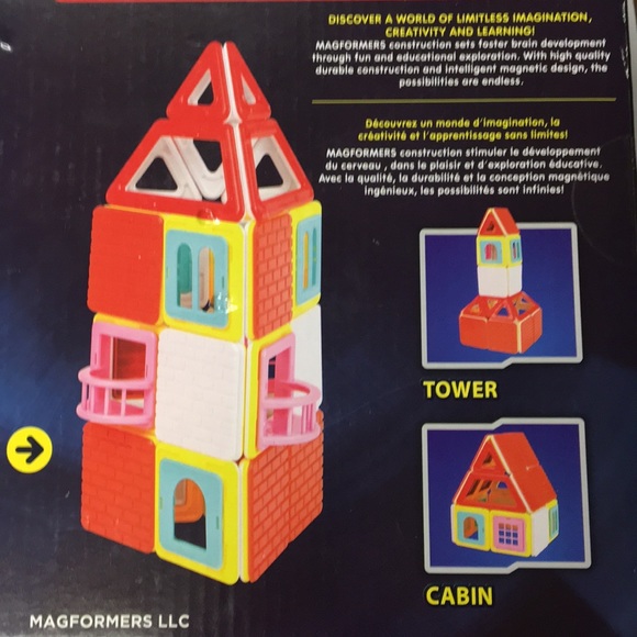 Magformers Build up Set (House) 50 pieces Magnetic Construction For - Picture 5 of 8